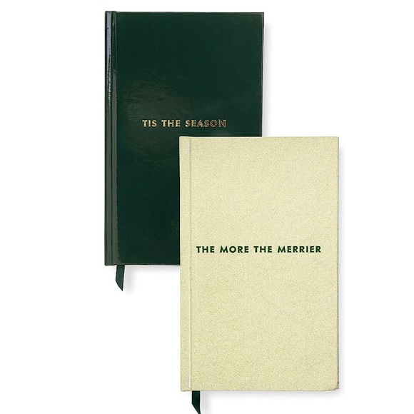 Kate Spade New York Holiday Hardcover Lined Journal Set of 2, Tis The Season' - Picture 1 of 7